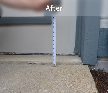 Des Moines concrete walkway repair & leveling