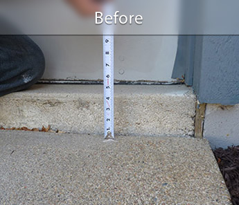 Walkway sinking & settlement in IA