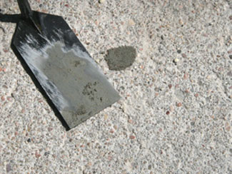 Refinishing the concrete surface