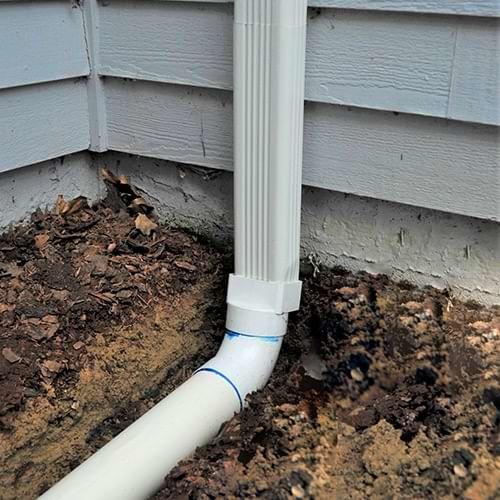 Midwest Foundation Repair installs gutter downspout extensions in Ames, Des Moines, Waterloo