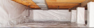 an encapsulated crawl space system in Marshalltown