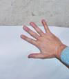 closeup of a plastic basement wall covering on concrete in Algona